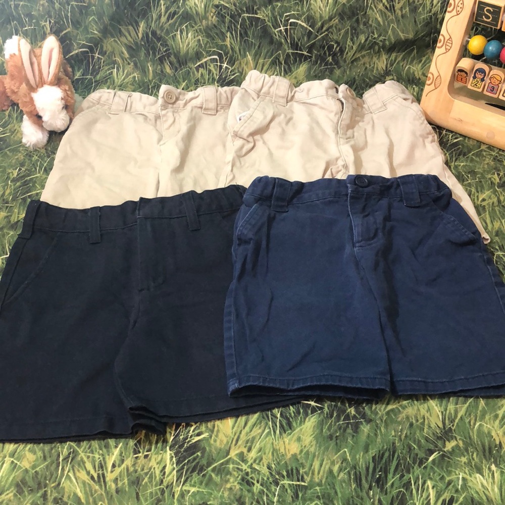 Bundle of girls school uniform Bermuda  shorts size 4-5